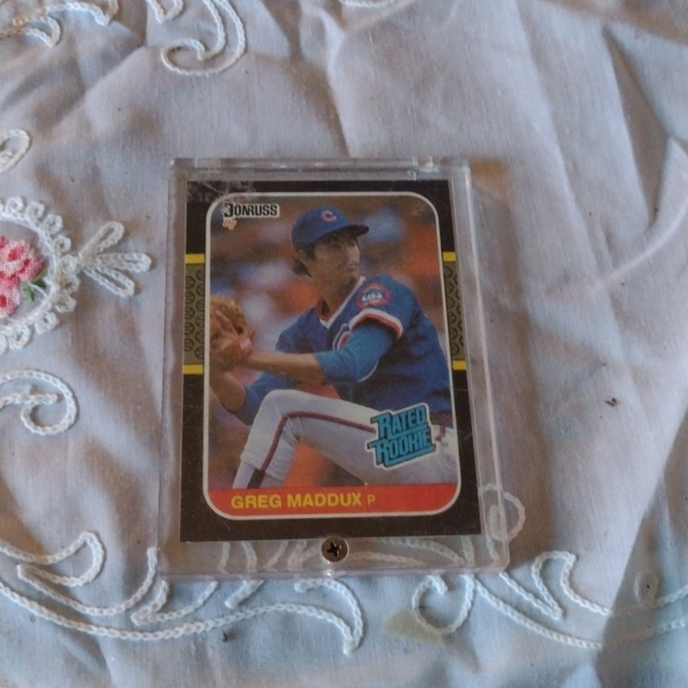 Greg Maddox rookie BB Card
